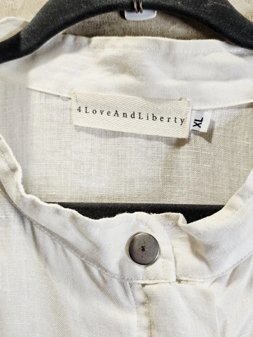 Johnny Was 4 Love And Liberty Lagen Look Linen Embellished Jacket